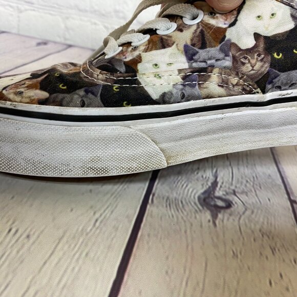 Vans Off the Wall Unisex Shoes Men Size 9.5 Women Size 11 ASPCA Cats Prints - Picture 14 of 16